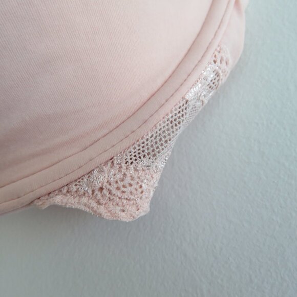 NATORI Bliss Perfection Unlined Underwired Lace Bra in Rose Beige - Size 36DD - Picture 7 of 14